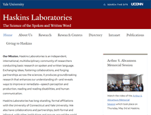 Tablet Screenshot of haskinslabs.org